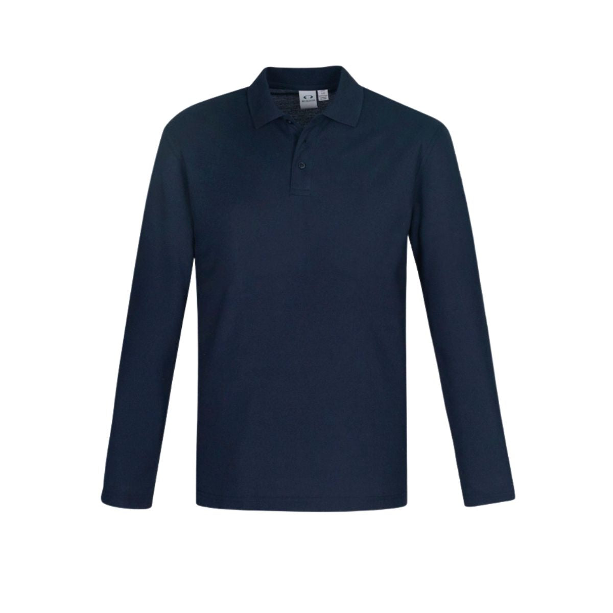 Biz Corporates Men's Crew Long Sleeve Polo Shirt P400ML