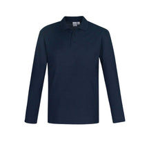 Biz Corporates Men's Crew Long Sleeve Polo Shirt P400ML