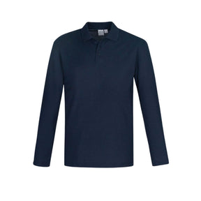 Biz Corporates Men's Crew Long Sleeve Polo Shirt P400ML