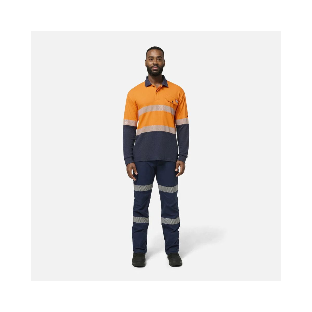 KingGee ShieldTEC FR Hi-Vis Spliced Polo With FR Tape K84008