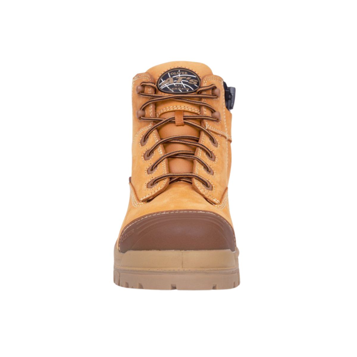 Oliver AT45 Series 130mm Wheat Zip Sided Safety Boot