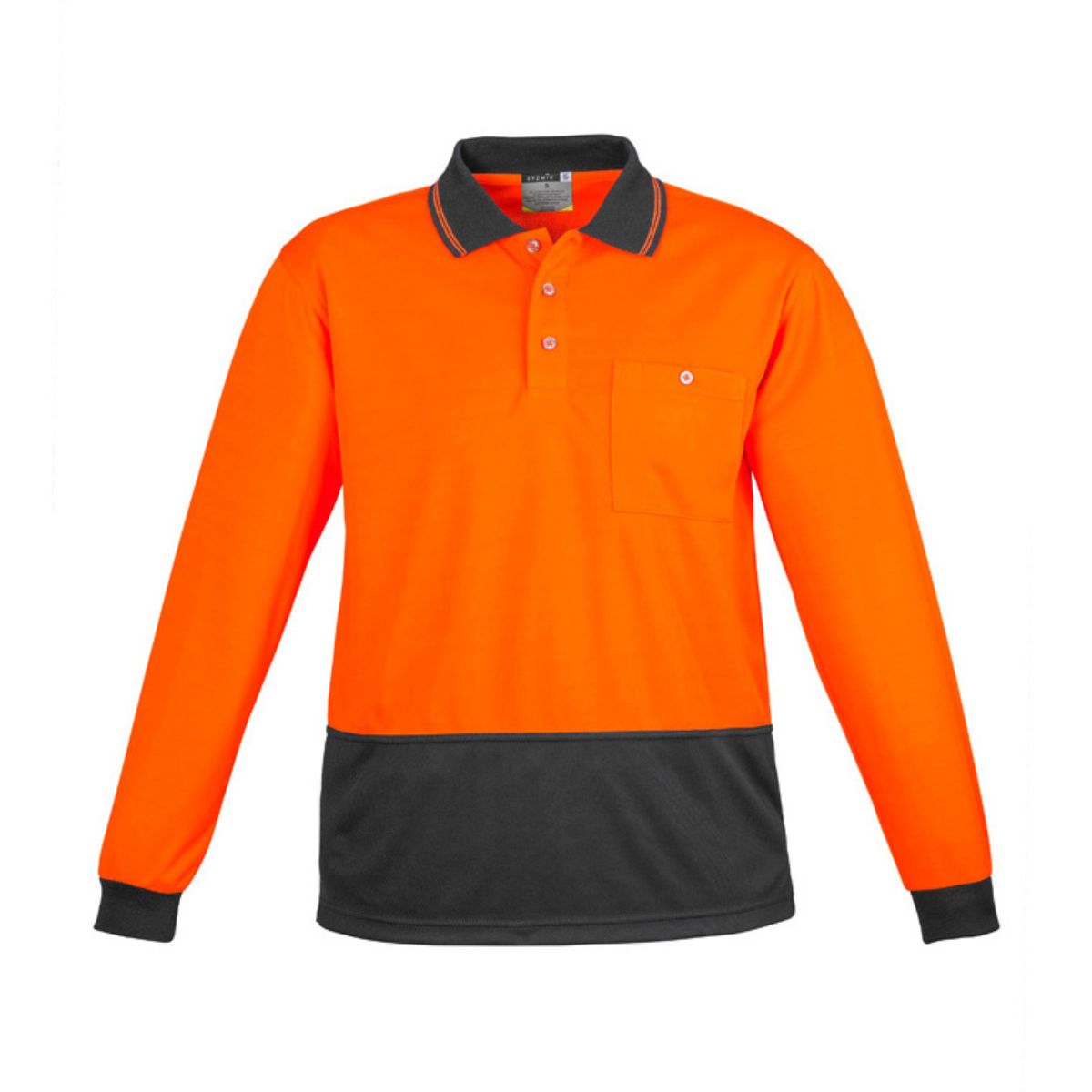 Syzmik Unisex Hi Vis Basic Long Sleeve Polo ZH232