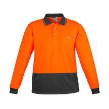 Syzmik Unisex Hi Vis Basic Long Sleeve Polo ZH232