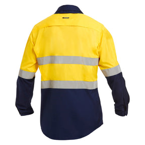 KingGee Workcool 2 Hi Vis Reflective Spliced Shirt Long Sleeve - K54880