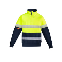 Syzmik Men's Hi Vis 1/4 Zip Brushed Fleece Pullover - Hoop Taped ZT150