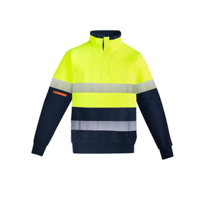 Syzmik Men's Hi Vis 1/4 Zip Brushed Fleece Pullover - Hoop Taped ZT150
