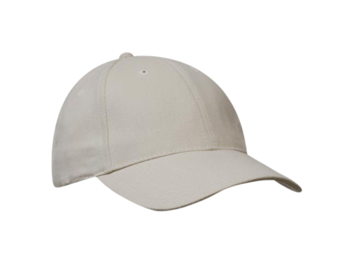 Heavy Brushed Cotton 6 Panel Low Profile Cap 4199