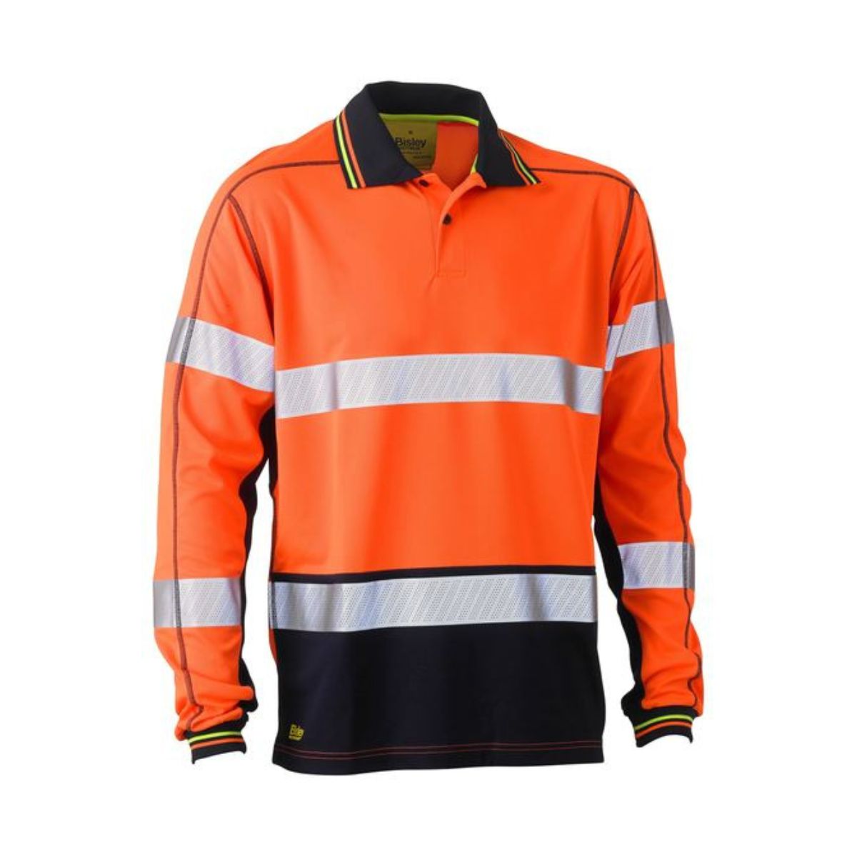 Bisley Taped Hi Vis Polyester Mesh Polo BK6219T