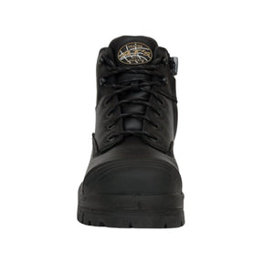 Oliver AT45 Series 130mm Black Zip Sided Safety Boot 45640Z