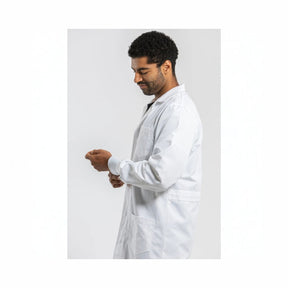 Simmons Knit Cuff Lab Coat - Unisex White LC-SIM-U-W