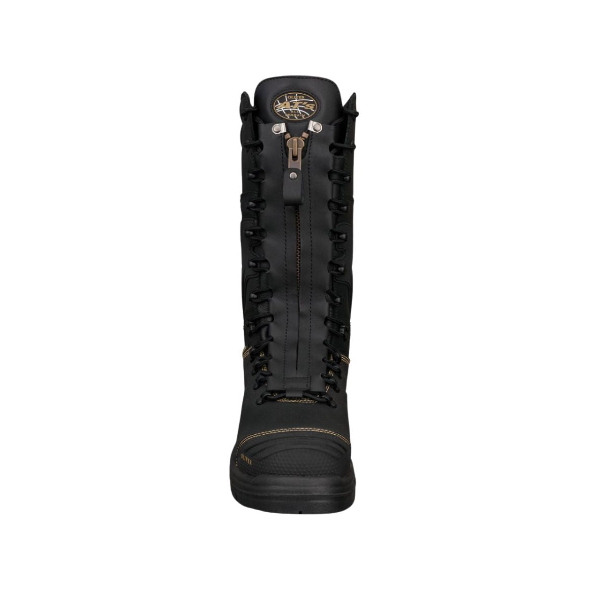 Oliver AT65 Series 350mm Black Laced In Zip Mining Safety Boot 65791