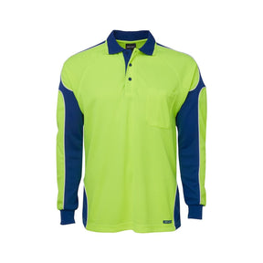 JB's Hi Vis L/S Arm Panel Polo 6AP4L