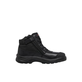KingGee Tradie Men's Zip/Lace Steel Cap Safety Work Boots 5" K27150