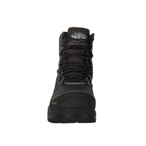 Oliver AT65 Series 150mm Brown Lace-Up Zip Sided Safety Boot 65490Z
