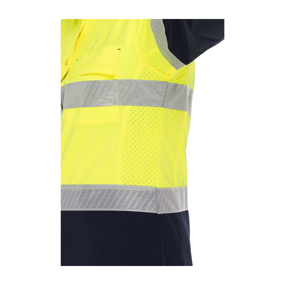 Bisley Women's X Airflow Hi Vis Taped Stretch Ripstop Shirt BL6491T