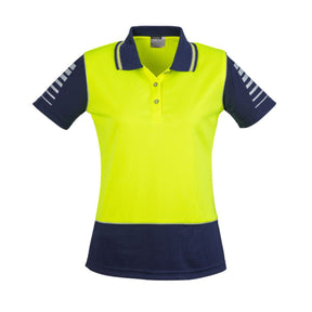 Syzmik Women's Hi Vis Zone Short Sleeve Polo ZHL236