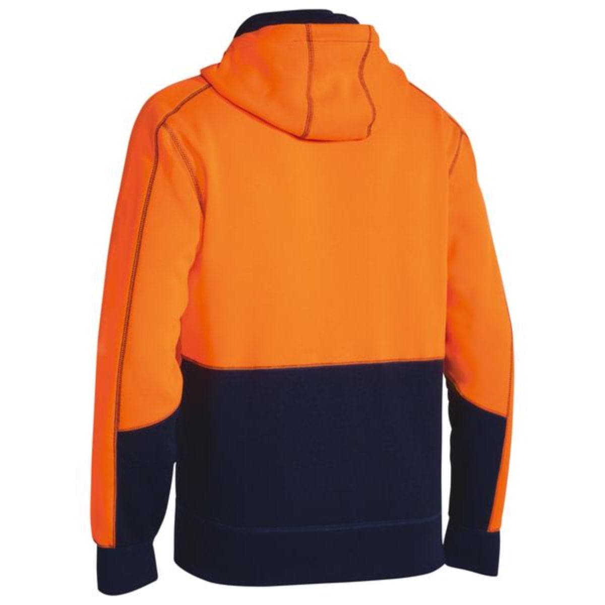 Bisley Hi Vis Zip Front Fleece Hoodie BK6819