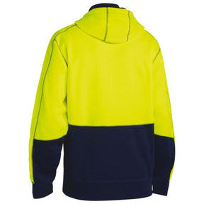 Bisley Hi Vis Zip Front Fleece Hoodie BK6819