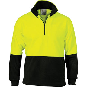 DNC HiVis Two Tone 1/2 Zip Polar Fleece 3825