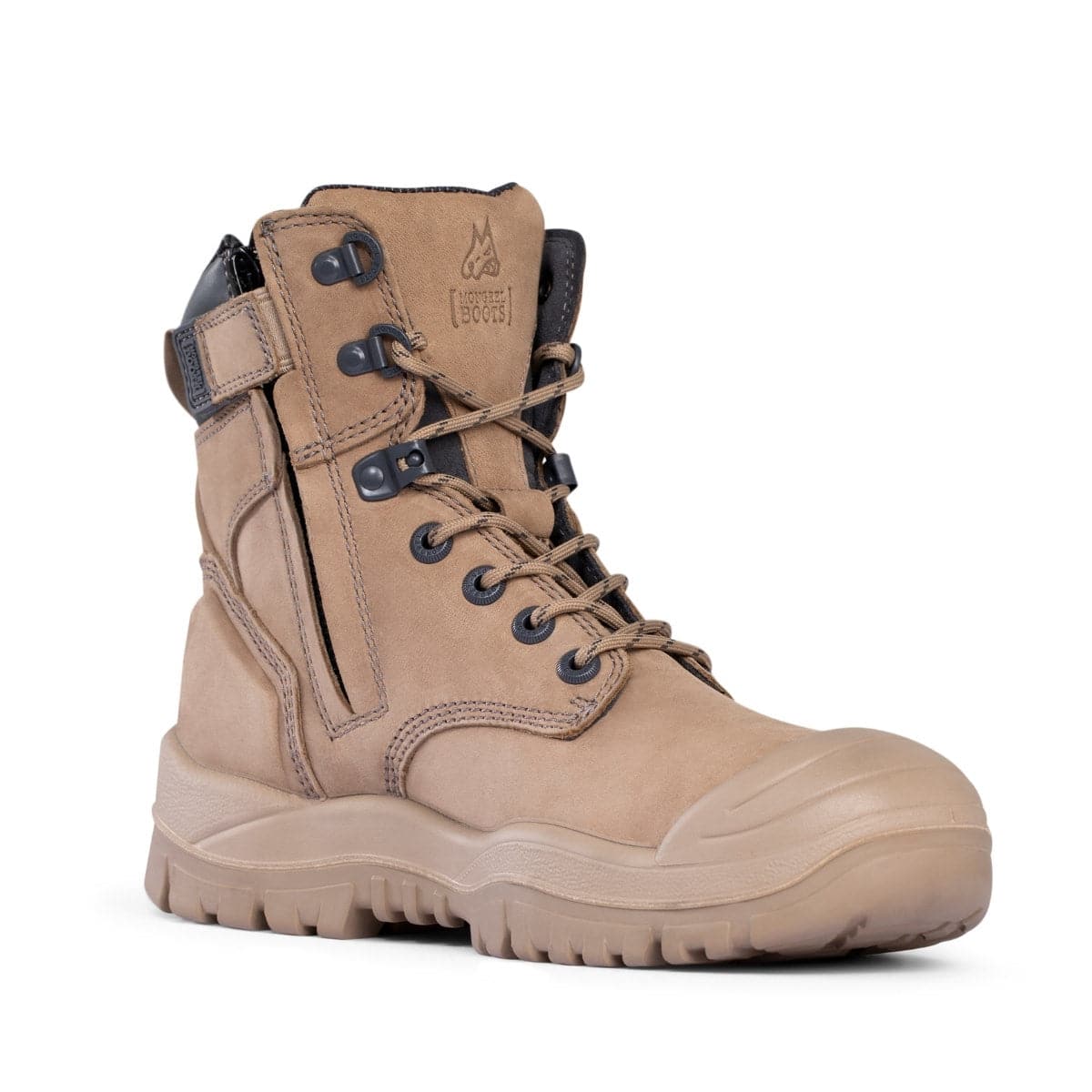 Mongrel Stone High Leg Zipsider Boot with Scuff Cap 561060