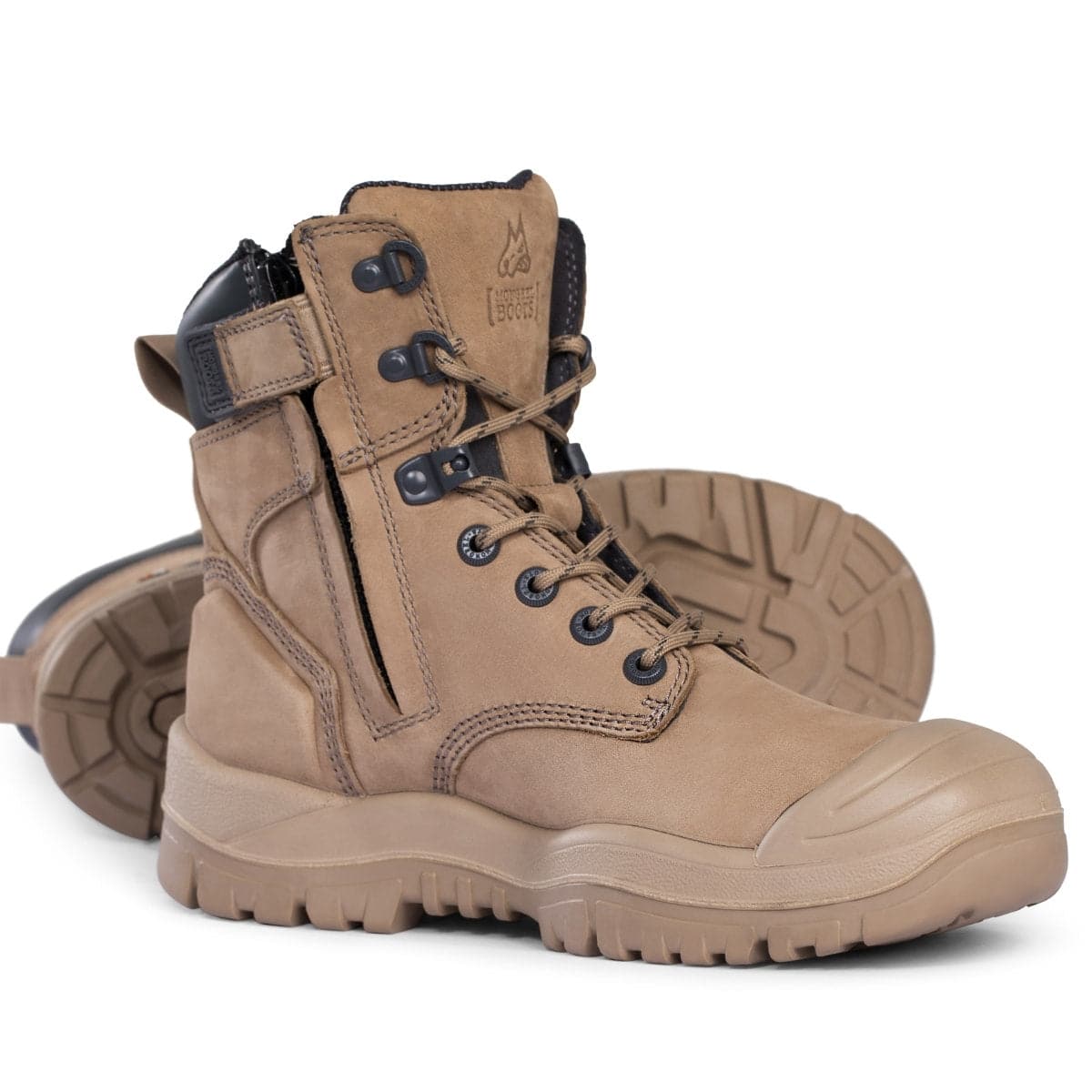 Mongrel Stone High Leg Zipsider Boot with Scuff Cap 561060