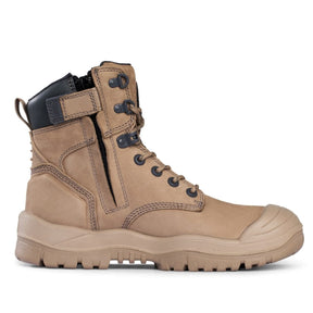 Mongrel Stone High Leg Zipsider Boot with Scuff Cap 561060