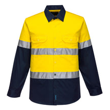 Portwest Hi-Vis Two Tone Lightweight Long Sleeve Shirt with Tape MA801