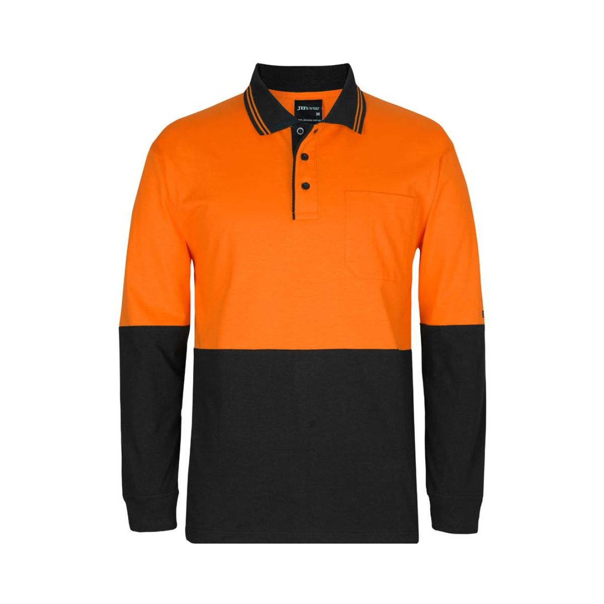 JB's Hi Vis Long Sleeve Cotton Polo 6CPHL