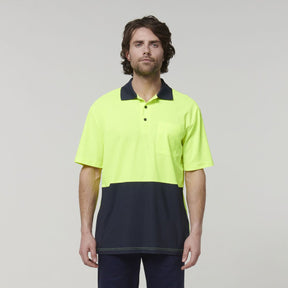 Hard Yakka Men's Short Sleeve Hi Vis Polo Y19616