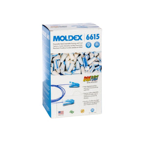 Moldex SparkPlugs® Metal Detectable Corded Disposable Foam Earplug 6615, NRR 33dB (Box Of 100)