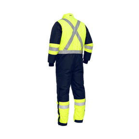 Bisley X Taped Two Tone Hi Vis Freezer Coverall BC6453T