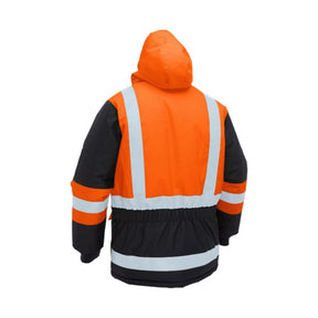 Bisley H Taped Hi Vis Freezer Hooded Jacket BJ6454HT