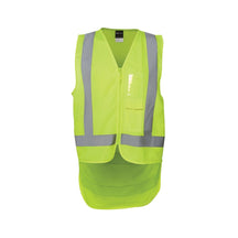JB's Hi Vis Zip Drop Tail H Pattern (Day and Night) Safety Vest 6DNDV (Each)