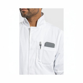 Simmons Knit Cuff Lab Coat - Unisex White LC-SIM-U-W