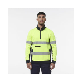 KingGee Hi Vis Reflective 1/4 Zip Fleece K55040