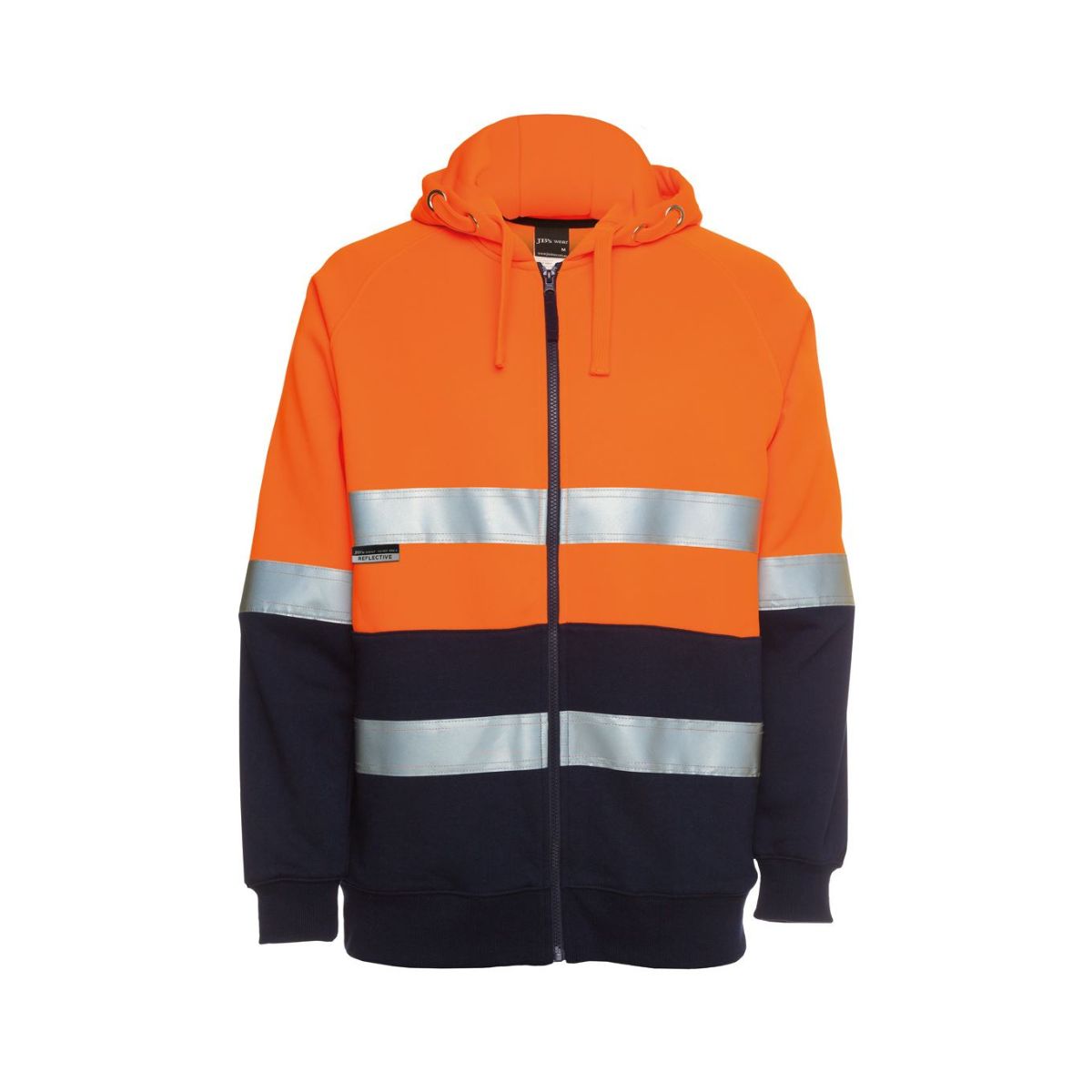 JB's Hi Vis Day and Night Full Zip Fleecy Hoodie 6DNH