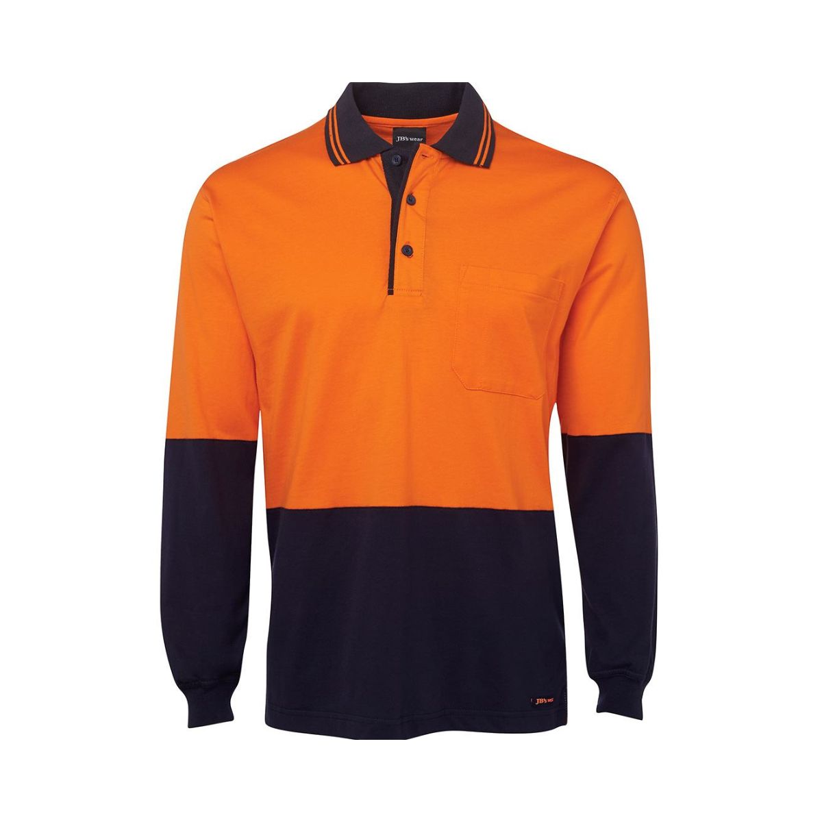 JB's Hi Vis Long Sleeve Cotton Polo 6CPHL