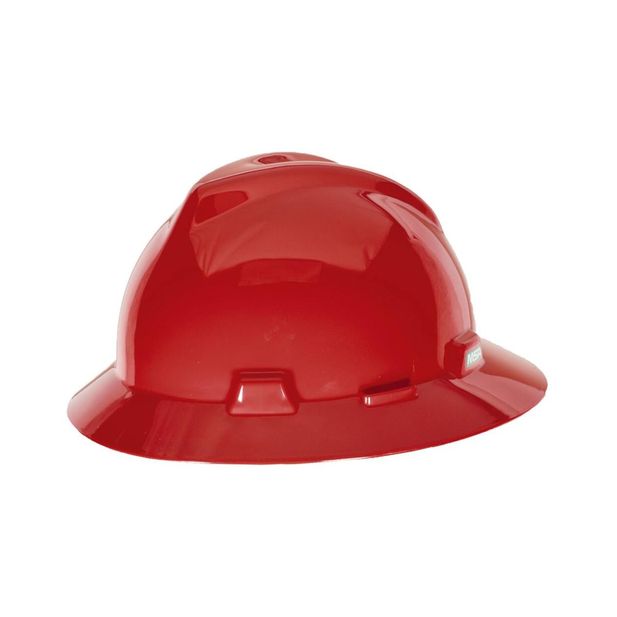 MSA V-Gard Full Brim Hard Hat, Fas-Trac III 4pt Suspension 220949 (Each)