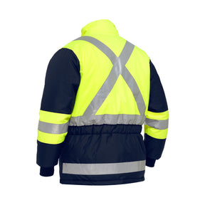 Bisley X Taped Two Tone Hi Vis Freezer Jacket BJ6450T