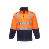 Portwest MF215 - Hi-Vis Contrast 1/4 Zip Polar Fleece