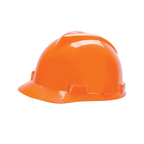 MSA V-Gard Elite Hard Hat, Non-Vented, Push-Key 4pt Suspension 226025