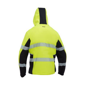 Bisley Flx & Move™ Hi Vis Taped Liquid Repellent Fleece Hoodie BK6571T