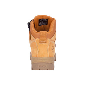 Oliver AT45 Series 130mm Wheat Zip Sided Safety Boot