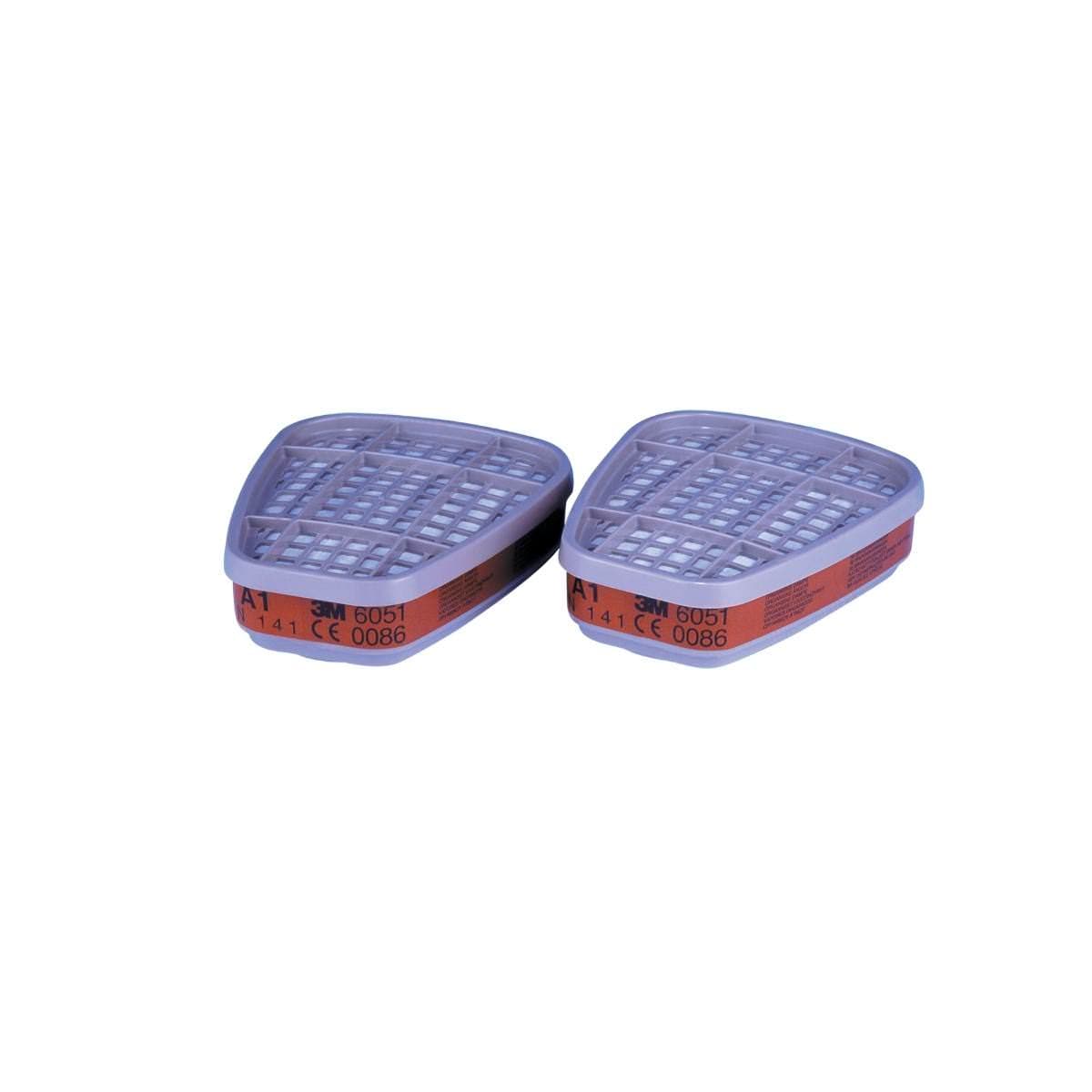 3M™ Organic Vapour Service Life Indicator Filters 6051i (1 Pair)