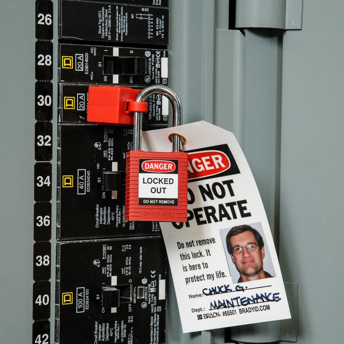 Brady Photo Identification Tags - Self Laminating Photo I.D. Tags