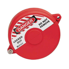 Brady Gate Valve Lockout Dia Red