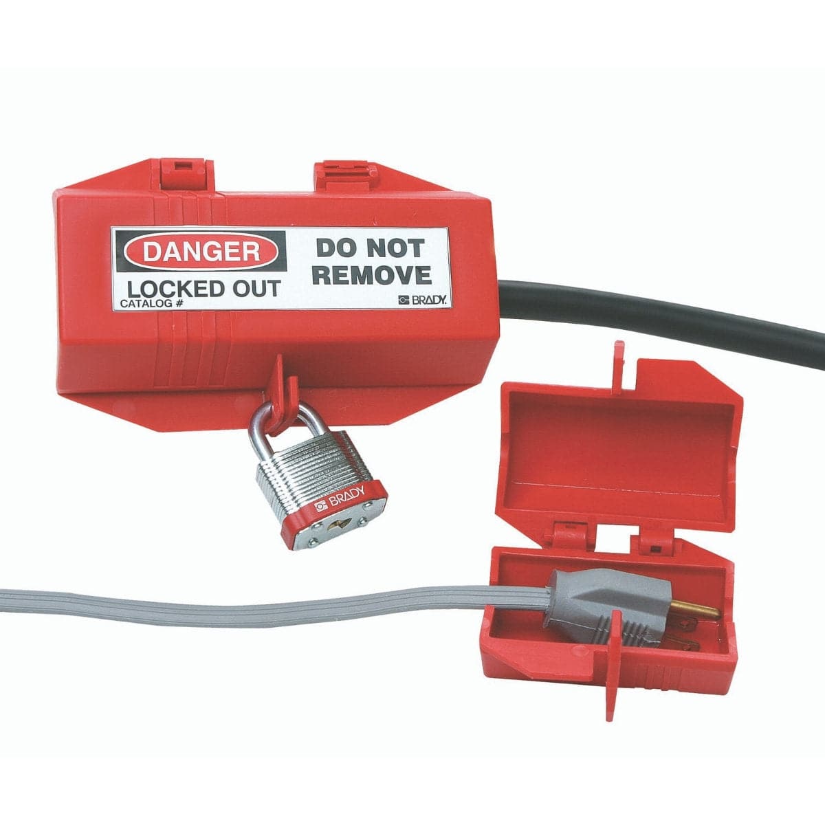 Brady 3-Pin Std Plug Locklock Out Device Small