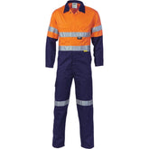 DNC HiVis Cool-Breeze Two Tone Lightweight Cotton Coverall With 3M Reflective Tape 3955