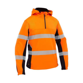 Bisley Flx & Move™ Hi Vis Taped Liquid Repellent Fleece Hoodie BK6571T