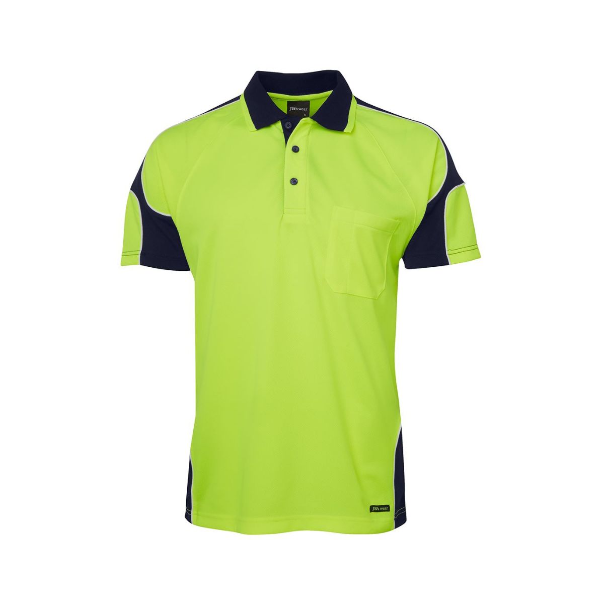 JB's Wear HI VIS Short sleeve Arm Panel Polo